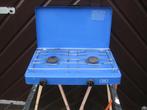 te koop 2 pits gasstel met deksel, Caravans en Kamperen, Kampeeraccessoires, Ophalen of Verzenden, Gebruikt