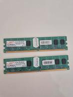 2x 2GB DDR2 RAM Geheugen, Computers en Software, RAM geheugen, Gebruikt, Ophalen of Verzenden, DDR2, Desktop