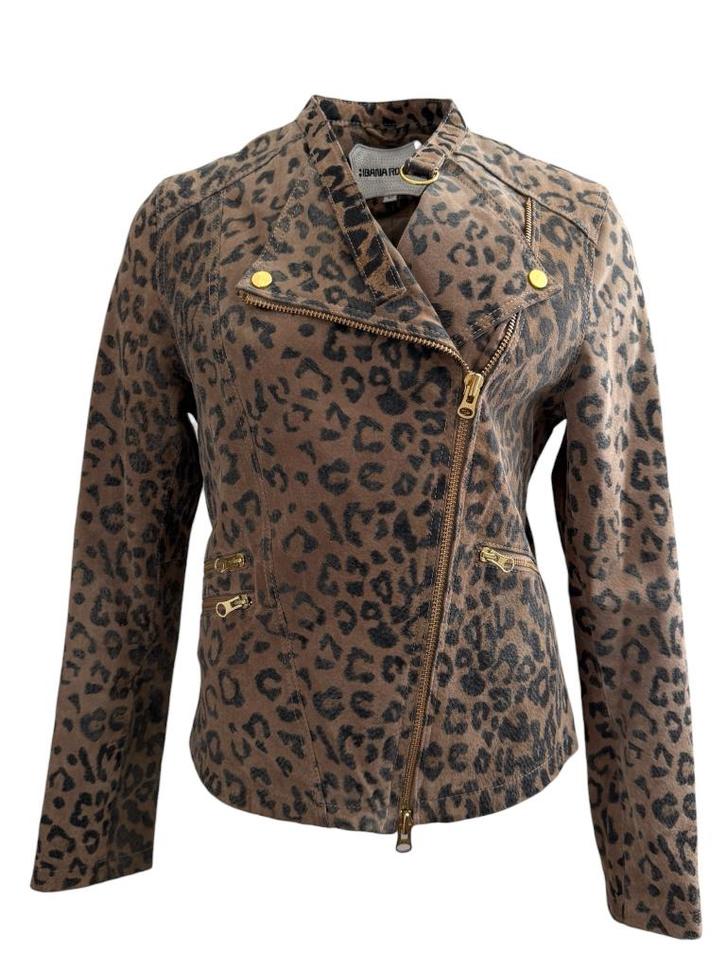 Ibana Rouge jack M, Kleding | Dames, Jassen | Zomer, Zo goed als nieuw, Maat 38/40 (M), Bruin, Ophalen of Verzenden