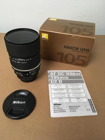 Nikon - Nikkor AF DC 105mm f/2.0D beschikbaar voor biedingen