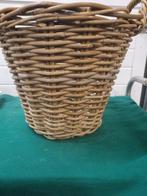 Mand bamboe grof gevlochten met hengsels, Huis en Inrichting, Woonaccessoires | Schalen en Manden, Ophalen of Verzenden, 'T Olde Gre-j