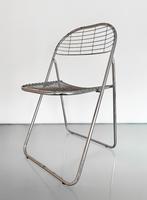 Vintage chromen Aland Niels Gammelgaard stoel, Huis en Inrichting, Stoelen, Ophalen of Verzenden, Gebruikt, Eén