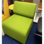 Wachtbank / Wachtkamerbank 1-Zit Groen - Showmodel, Ophalen, Eenpersoons, Minder dan 75 cm, Zo goed als nieuw