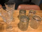 Glazen Set: Libbey Hobstar & Wijnglazen, Huis en Inrichting, Keuken | Servies, Glas of Glazen, Ophalen of Verzenden, Effen, Glas