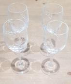 4 kleine glazen (kristal), Ophalen of Verzenden