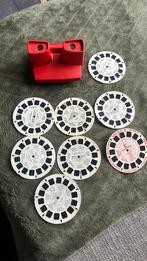 Vintage Rode Viewmaster GAF met 8 schijfjes, Ophalen of Verzenden, Gebruikt