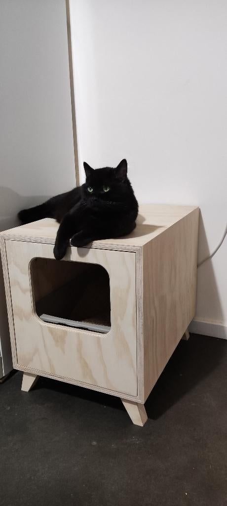 Modern kattenbak ombouw, altijd passend, NIEUW handgemaakt., Dieren en Toebehoren, Kattenbakken, Nieuw, Ophalen of Verzenden