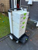 Festool sys roll 100 met 4 T-loc systainers, Ophalen of Verzenden, Zo goed als nieuw