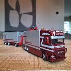 Tekno Scania V8 G en J van Leeuwen combi, Hobby en Vrije tijd, Modelauto's | 1:50, Ophalen of Verzenden, Zo goed als nieuw, Tekno