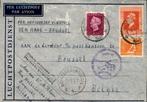 Den Haag - Brussel - Frankering - FFC - 1947, Postzegels en Munten, Brieven en Enveloppen | Nederland, Verzenden, Envelop