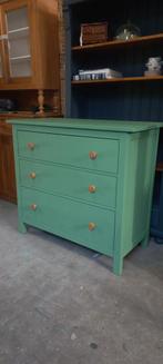 Groen gerestylde commode Ladekast, 50 tot 70 cm, ., Ophalen of Verzenden, .