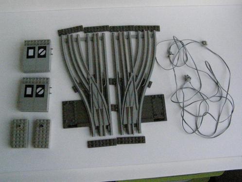 lego trein 12v set wissels 7858 en 7859 afstandbestuurd, Kinderen en Baby's, Speelgoed | Duplo en Lego, Gebruikt, Lego, Complete set
