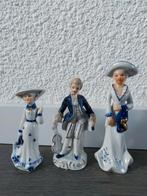 Porseleinen beeldjes renaissance brocante blauw wit, Antiek en Kunst, Ophalen of Verzenden