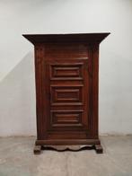 Antieke eiken Spinde kast of voorraad-/broodkast, Antiek en Kunst, Ophalen of Verzenden