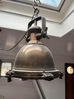 Scheepslampen metaal groot, Huis en Inrichting, Lampen | Hanglampen, Ophalen, Industriele scheepslamp, Zo goed als nieuw, Glas