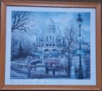 Vintage print: Paris  Le Sacre-Coeur Montmartre, Ophalen of Verzenden