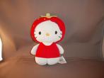 H&M hallo Kitty met aardbeienpakje aan rood/wit 17 cm Van, Kinderen en Baby's, Speelgoed | Knuffels en Pluche, Ophalen of Verzenden