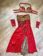 Rode buikdans kostuum / belly dance 36 - small, Ophalen of Verzenden, Zo goed als nieuw, Kleding