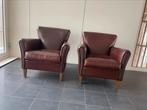 Twee gave vintage clubfauteuils van schapenleer, Ophalen, Nvt, Nvt, Nvt