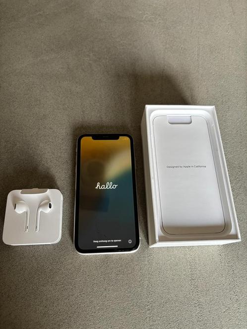Goedwerkende iPhone 11 64 GB wit incl. doos en accessoires, Telecommunicatie, Mobiele telefoons | Apple iPhone, Gebruikt, 64 GB