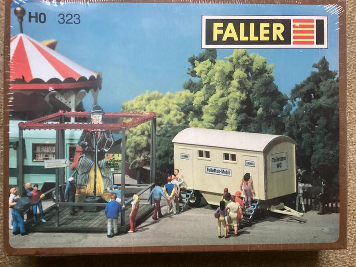 Faller 323 KOP VAN JUT  en mobiele toiletkar in geseald verp, Hobby en Vrije tijd, Modeltreinen | H0, Nieuw, Brug, Tunnel of Gebouw