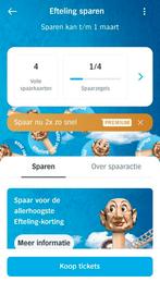 Efteling zegels kortingskaarten, Drie personen of meer, Kortingskaart