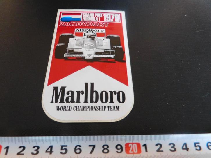 sticker marlboro GP 1979 F1 formula 1 zandvoort, Verzamelen, Stickers, Zo goed als nieuw, Ophalen