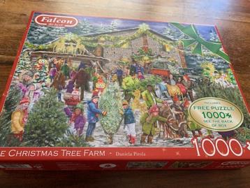 Falcon Puzzels, twee in één doos. Kerst! beschikbaar voor biedingen