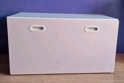 STUVA / FRITIDS roze speelgoedkist + bureau, Kinderen en Baby's, Kinderkamer | Commodes en Kasten, Gebruikt, Kast, Ophalen