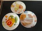 3 Bordjes - Ontbijt, Borrel, Snack - Vaatwasserbestendig, Huis en Inrichting, Keuken | Servies, Ophalen of Verzenden, Gebruikt
