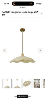 Hanglamp linde karwei beige, Ophalen of Verzenden, Zo goed als nieuw, Minder dan 50 cm