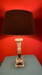 Grote marmeren lampenvoet net kap, Huis en Inrichting, Lampen | Tafellampen, Ophalen of Verzenden, Zo goed als nieuw, Minder dan 50 cm