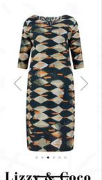 Jurk met bijpassende  jas reversible, Kleding | Dames, Jurken, Ophalen of Verzenden, Zo goed als nieuw, Maat 46/48 (XL) of groter