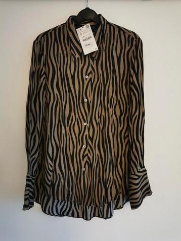 ZARA blouse met print mt. S/M  beschikbaar voor biedingen