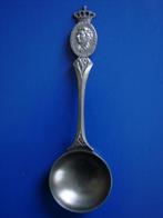 tin / tinnen herdenkingslepel koningin JULIANA, Verzamelen, Ophalen of Verzenden, Zo goed als nieuw, Speld(je) of Lepel(tje)