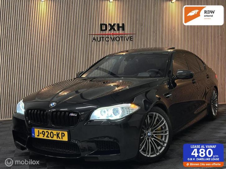 BMW 5-serie M5 4.4 V8 AKRAPOVIC DAK HUD SOFTCLOSE STUURVERW, Auto's, BMW, Bedrijf, Te koop, 5-Serie, 360° camera, ABS, Achteruitrijcamera