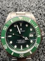 Steinhart Ocean one 39mm groen, Ophalen, Zo goed als nieuw, Staal