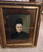 Mooi portret schilderij dame 48x42, Ophalen