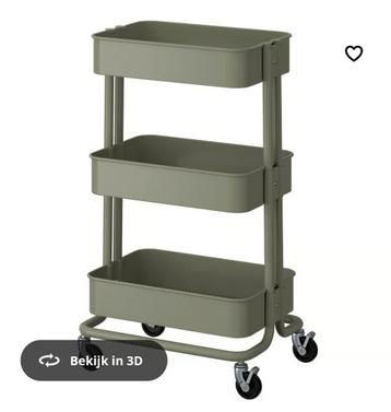 Trolley/ rolkarretje ikea groen beschikbaar voor biedingen