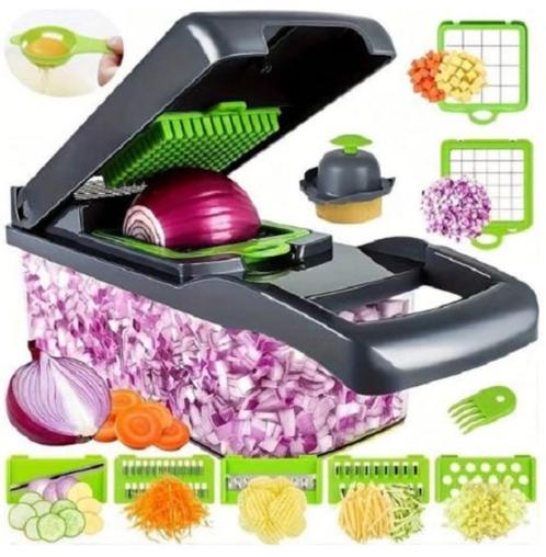 16 Delige Multifunctionele Groente- en Fruitsnijder, Huis en Inrichting, Keuken | Keukenbenodigdheden, Nieuw, Ophalen of Verzenden