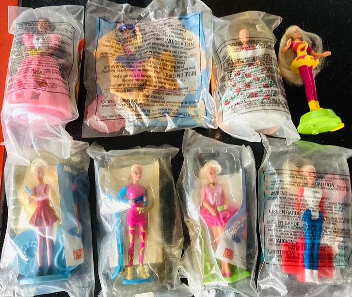 8 Vintage Barbie McDonald ‘s popjes,1994,1995 USA,Europe,OVP, Verzamelen, Poppen, Nieuw, Pop, Ophalen