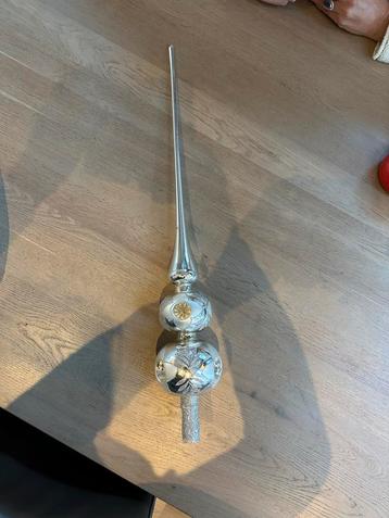 Vintage Kerstboompiek  zilver 70 cm !!! beschikbaar voor biedingen