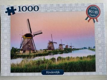 Puzzel Kinderdijk - 1000 stukjes beschikbaar voor biedingen