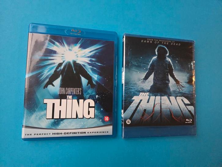 The Thing + Prequel, Cd's en Dvd's, Blu-ray, Zo goed als nieuw, Horror, Ophalen of Verzenden