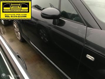Audi TT 8N ('98-'06) Portier Deur Rechts Zwart LZ9W beschikbaar voor biedingen