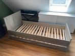 Bed + onderschuif bed!, Grijs, 90 cm, Ophalen of Verzenden, Eenpersoons