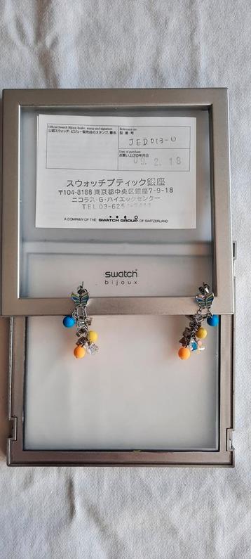 Swatch Bijoux Zampilo oorstekers en ketting in verpakking  beschikbaar voor biedingen