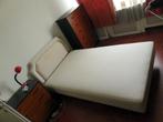 Boxspring 120x200 cm - "twijfelaar", Ophalen, Gebruikt, Eenpersoons, Beige