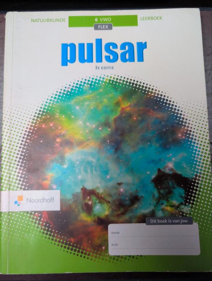 Pulsar Natuurkunde 6 VWO - Leerboek, Boeken, Schoolboeken, Zo goed als nieuw, Natuurkunde, VWO, Ophalen of Verzenden