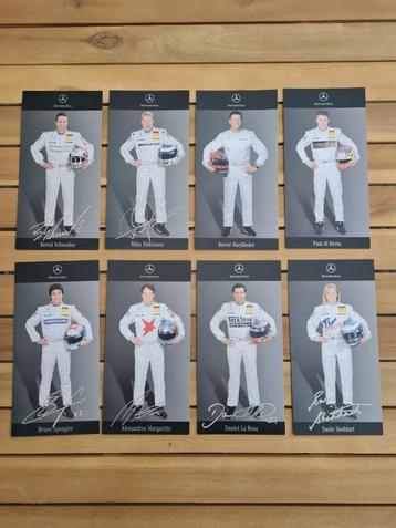 Mercedes-Benz 2007 DTM Mercedes Team Ansichtkaart 8 stuks beschikbaar voor biedingen